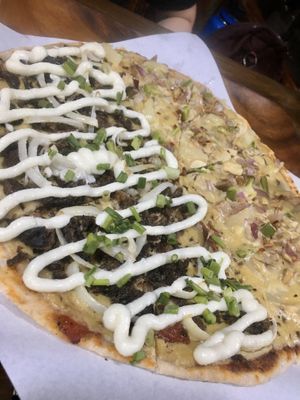 Sisig and supreme pizza  at Indulge in Quezon City
