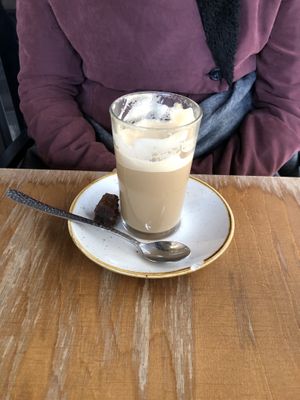Soy cafe latte at Leni Liebt Kaffee in Aachen