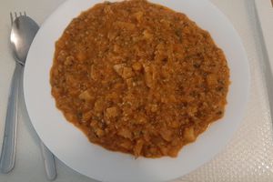 Quinoa stew with squash at VegaKucko in Budapest