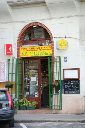 Entrance at VegaKucko in Budapest