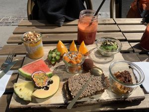 Vegan brunch   at Cafe Feel Good in Copenhagen