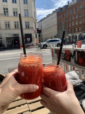Immune booster juice   at Cafe Feel Good in Copenhagen