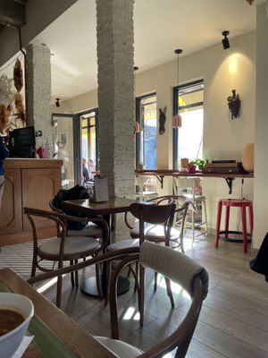 Indoor seating  at Tecó in Mostar