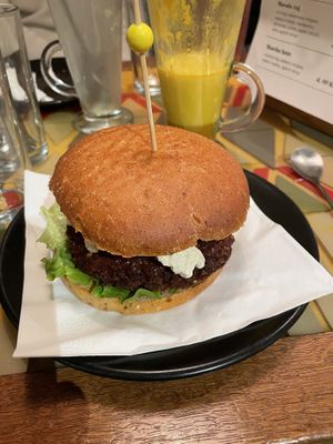 “Vege burger” - one of the best vegan burgers with homemade patty I have tried so far  at Tecó in Mostar