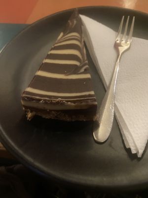 Zebra cake… (no zebras were harmed making this)  at Tecó in Mostar