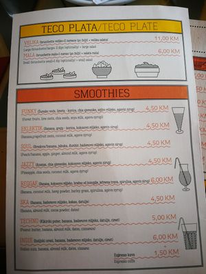 Food 3 at Tecó in Mostar