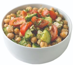 Chickpeas Salad at Bollywood Indian Restaurant in Busan