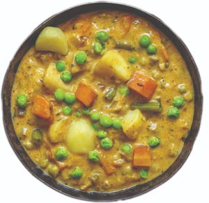 Mix Veg Curry at Bollywood Indian Restaurant in Busan