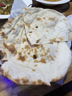vegan naan   at Bollywood Indian Restaurant in Busan