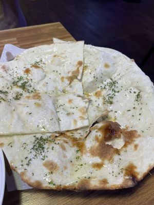 vegan butter naan   at Bollywood Indian Restaurant in Busan