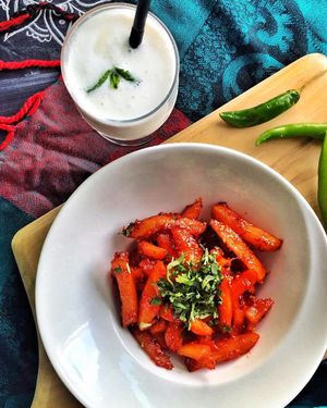 Awesomely flavored Chilli Potatoes at Bollywood Indian Restaurant in Busan
