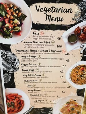 Vege munu at Bollywood Indian Restaurant in Busan