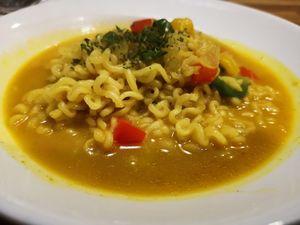 Curry ramen at Bollywood Indian Restaurant in Busan