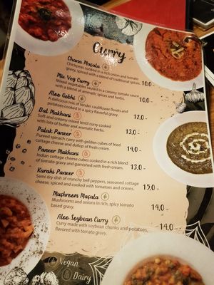 P2 V menu at Bollywood Indian Restaurant in Busan