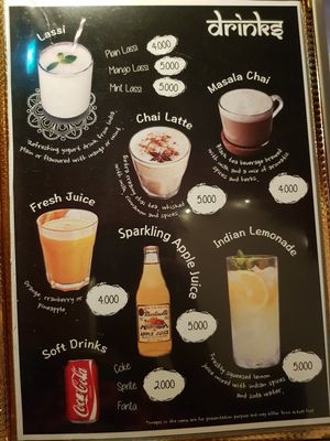 Drinks at Bollywood Indian Restaurant in Busan