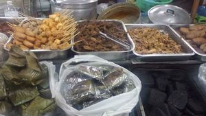 Heaps of mock meat too at Warorot Market Food Stall in Chiang Mai