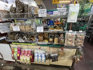 Dried goods  at Warorot Market Food Stall in Chiang Mai