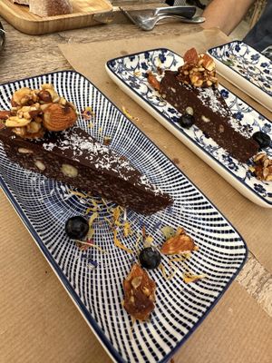 Delicious desert at Les Baux Jus in Les Baux-de-provence