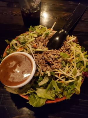 Kale and slaw salad with balsamic at Need Pizza in Cedar Rapids