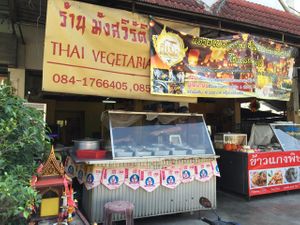 From the road at Thai Vegetarian Food in Chiang Mai