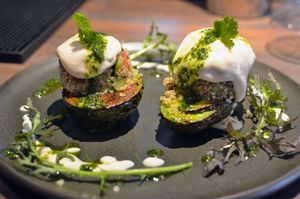 Palta Asada at Verde Sazon in Santiago