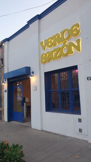 Outside at Verde Sazon in Santiago