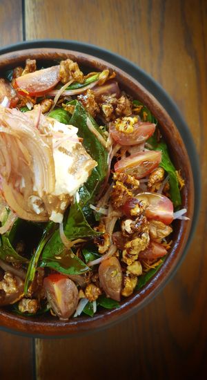 House Salad with home ricotta at Verde Sazon in Santiago