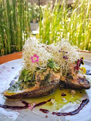 palta asada at Verde Sazon in Santiago