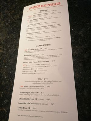  at Pizza Express in Kendal