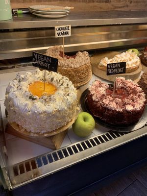 Vegan cakes  at Dempanadas in Valencia