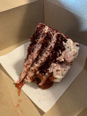 Red velvet cake  at Dempanadas in Valencia