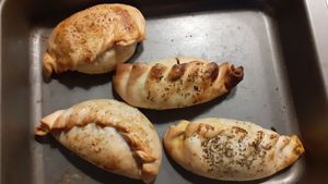 Vegetable and soya empanadas (take away) at Dempanadas in Valencia