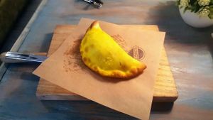 Mushroom and seitan empanada at Dempanadas in Valencia