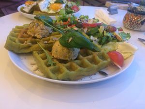 Potatoe vaffle  at Kukutu Cafe in Jelenia Gora