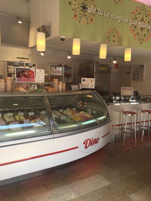 Inside  at Dino Gelateria Italiana in Barcelona