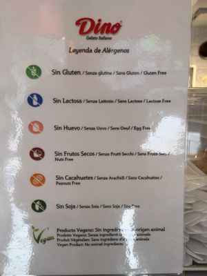 Labelled  at Dino Gelateria Italiana in Barcelona