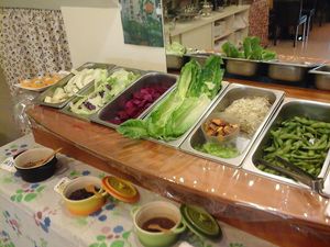 Salad bar at Shu Xing - Healthy Vegetarian Food in Kaohsiung
