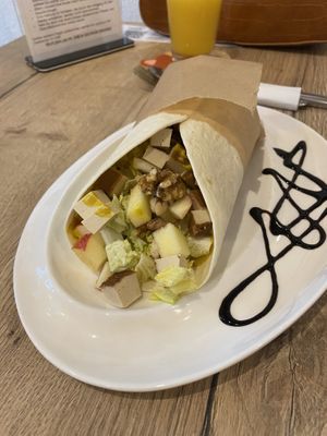 vegan wrap 🌯  at Katzencafe Miezhaus in Bielefeld