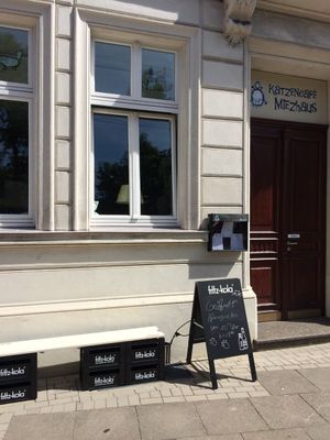 outside view at Katzencafe Miezhaus in Bielefeld