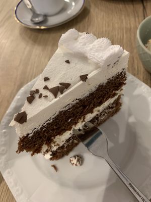 Schoko-Vanille Torte  at Katzencafe Miezhaus in Bielefeld