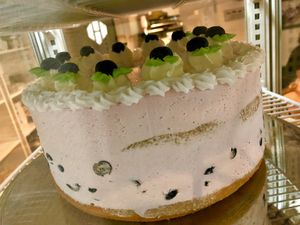 cake galore at Katzencafe Miezhaus in Bielefeld