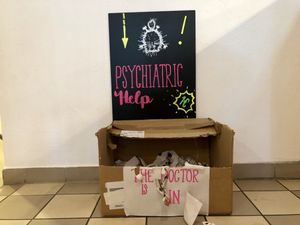 psychiatric help ;) at Katzencafe Miezhaus in Bielefeld