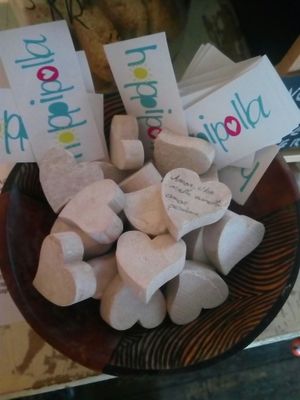 romantic heart... at Hoppipolla Yoga Cafe in Lund