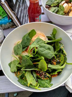 salad bowl at Hoppipolla Yoga Cafe in Lund