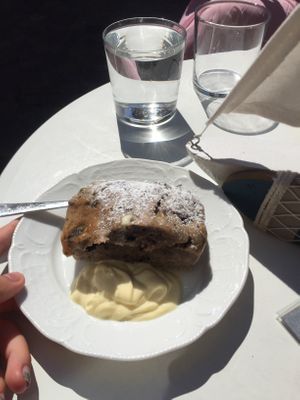 Oreo banana bread at Hoppipolla Yoga Cafe in Lund