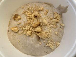 Traditional Portuguese dessert  at Raizes in Quarteira