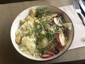 Buddha bowl  at Raizes in Quarteira