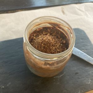 Cacao and hazelnut paste  at Raizes in Quarteira