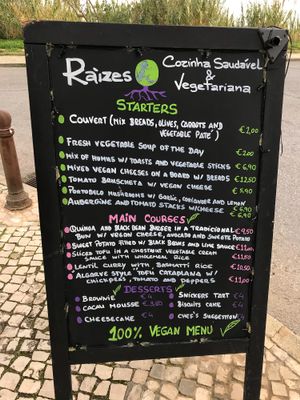 I think it's all vegan now. The people there didn't mention the fish at all. at Raizes in Quarteira