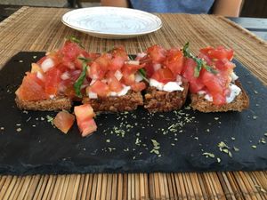 Bruschetta  at Raizes in Quarteira